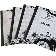 Graph Composition Book Quad Ruled 100 Sheets Lot of 4