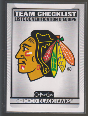2021-22 O-Pee-Chee #557: Chicago Blackhawks Team Checklist
