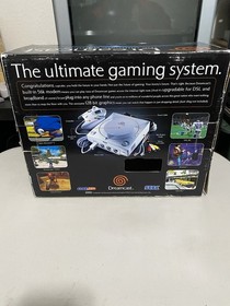 SEGA Dreamcast White Console Video Game System Rare Unused New In Box w/Extras!