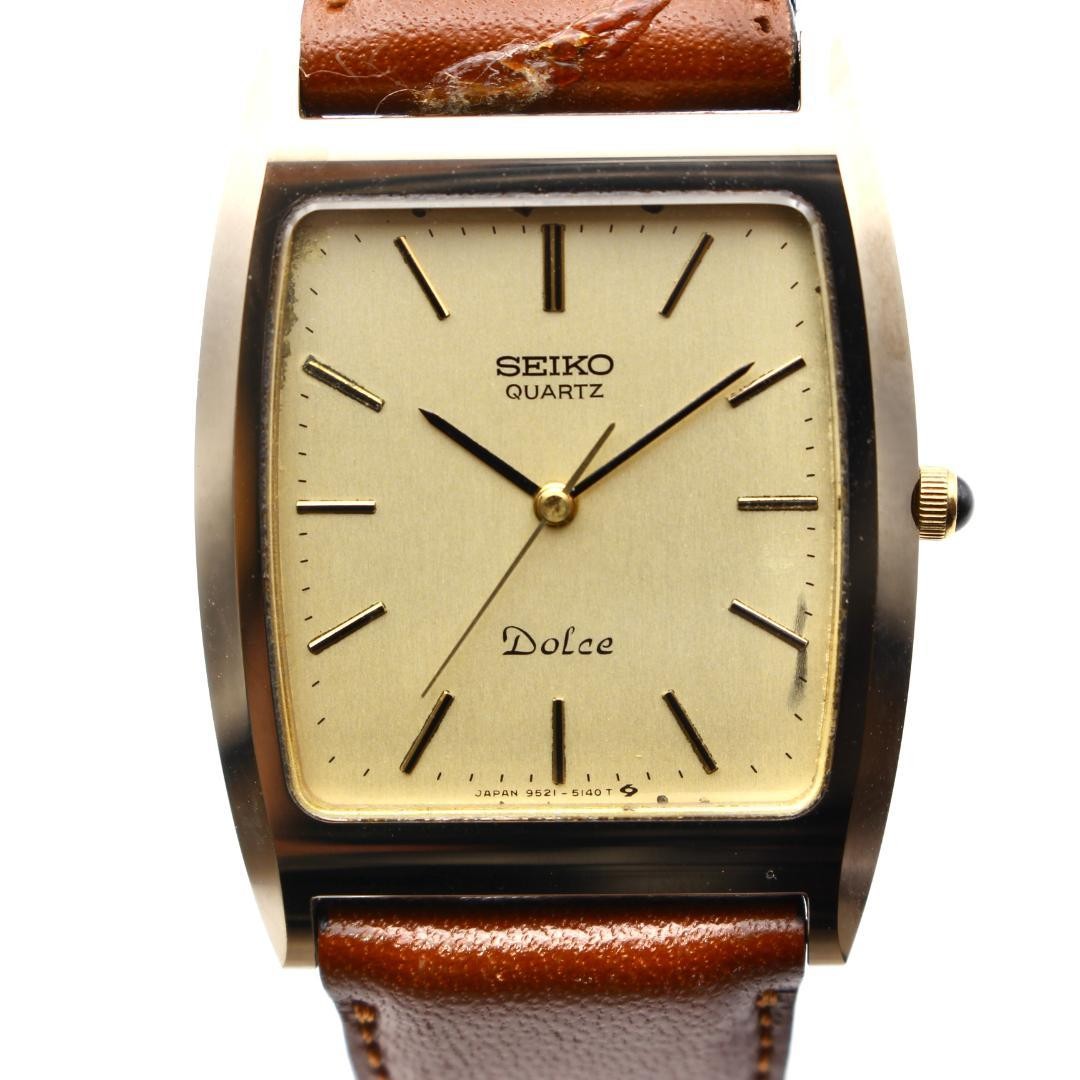【U,S,/DDP】80’s Japan Dolce From Thin SEIKO Watch Square - vintagewatches.pk