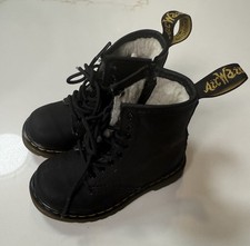 Dr Martens Toddler Size 7 1460 Softy T Leather Lace Boots Lined Outdoor Winter
