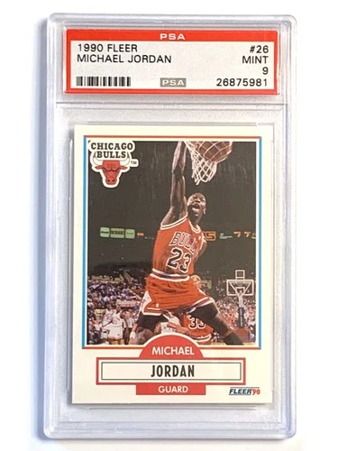 1990 Fleer - Michael Jordan Card #26 PSA 9 MINT