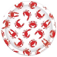 Crab Boil Cookout Summer Luau Theme Party 9" Paper Dinner Plates