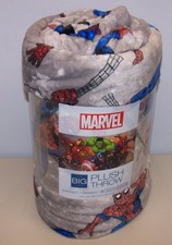 The Big One Throw Blanket Gray SPIDER-MAN Marvel Plush Over Sized 60" x 72" NEW