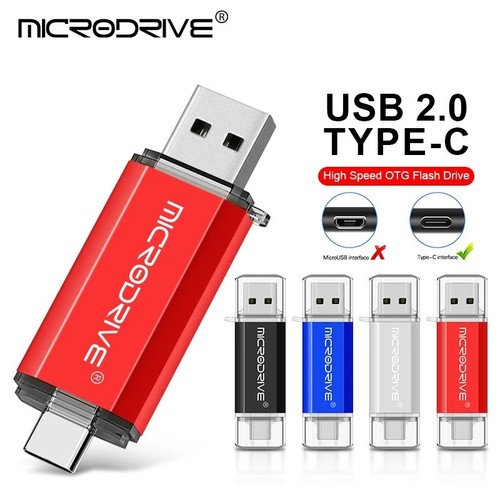 2-in-1 Type-C OTG USB Flash Drive – 128GB/64GB/32GB/16GB Dual USB 2.0 Micro USB - 第 2/15 張圖片