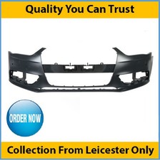 2012-2015 Front Bumper Primed W/Washer Holes W/O PDC For Audi A4 Saloon Facelift