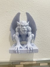 Gargoyle Statue 8x7x4 Wall Mount Hanging Sculpture Gothic Fantasy Home Decor Art