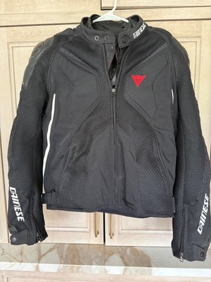 Dainese Super Rider D-Dry Motorcycle Jacket size 54 Black/White/Red Gently Used