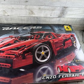 LEGO Racers Enzo Ferrari 1:10 8653 Complete Set Ferrari No Stickers W/Box & Manu