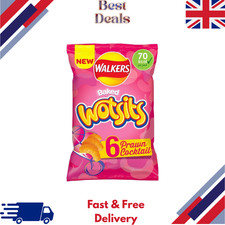 Walkers Wotsits Prawn Cocktail Snacks Crisps 6X13.5g