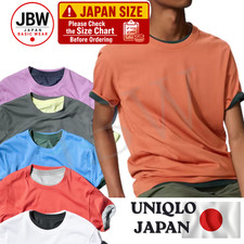  26 ORANGE UNIQLO DRY Color Crew Neck T-Shirt Unisex Short Sleeve Tee Japan