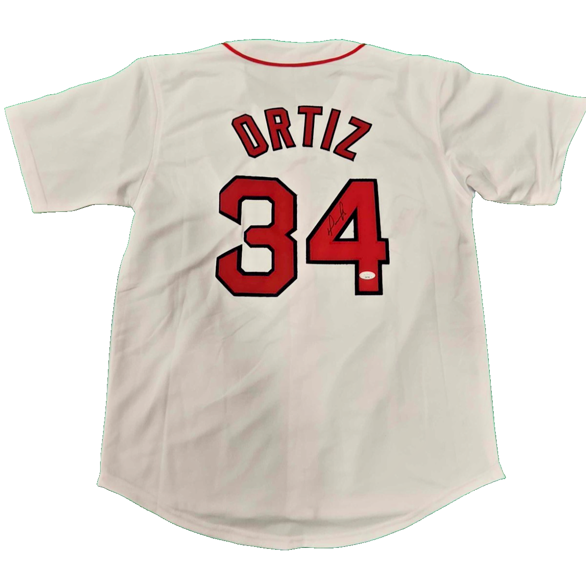David Ortiz Autographed Signed Boston Red Sox WHITE CUSTOM JERSEY JSA COA 