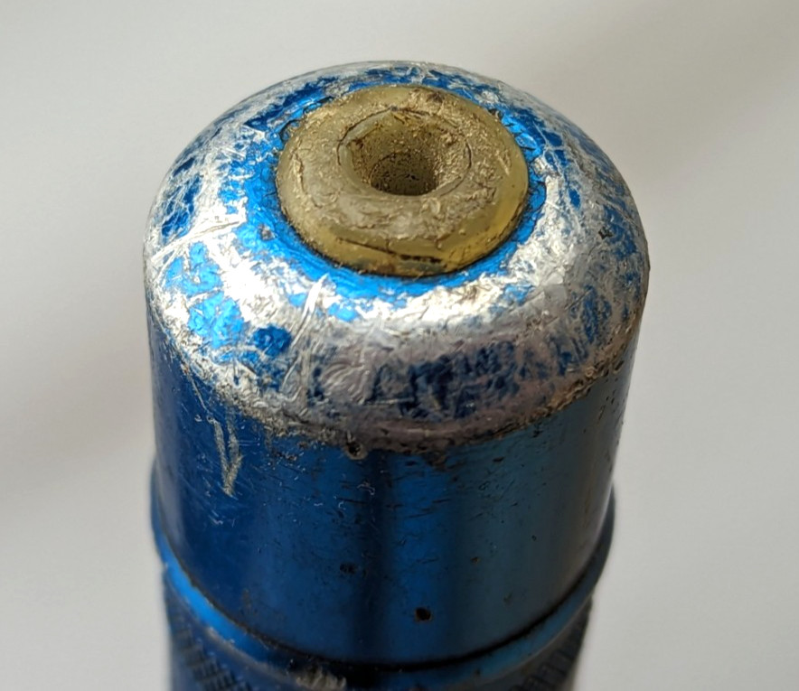 Vintage Zefal Competition Pump Bike Red Blue France Eroica HP 70s