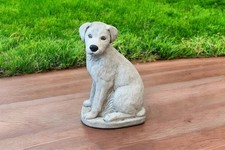 Stone Labrador Dog Garden Statue Outdoor Dog Sculpture Yard Decor Pet Memorial
