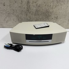 Bose Wave Music System AM/FM CD Player Radio Remote White/Tan AWRCC2 Tested