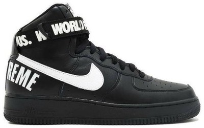 Nike Supreme x Air Force 1 SP High Black for Sale | Authenticity