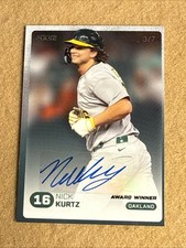 2025 Pulse Award Winner NICK KURTZ Auto RC AL ROY #ODAW-NK Oakland A’s /7