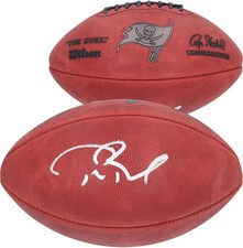 Tom Brady Tampa Bay Buccaneers Autographed Metallic Duke Pro Football