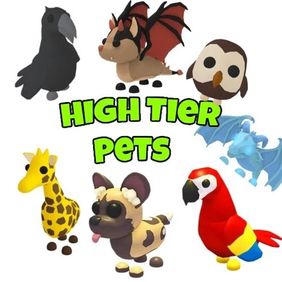 Adopt Me Legendary/High Tier Pets/Bat Dragon/Owl/Parrot/Giraffe/Crow/Cryptid