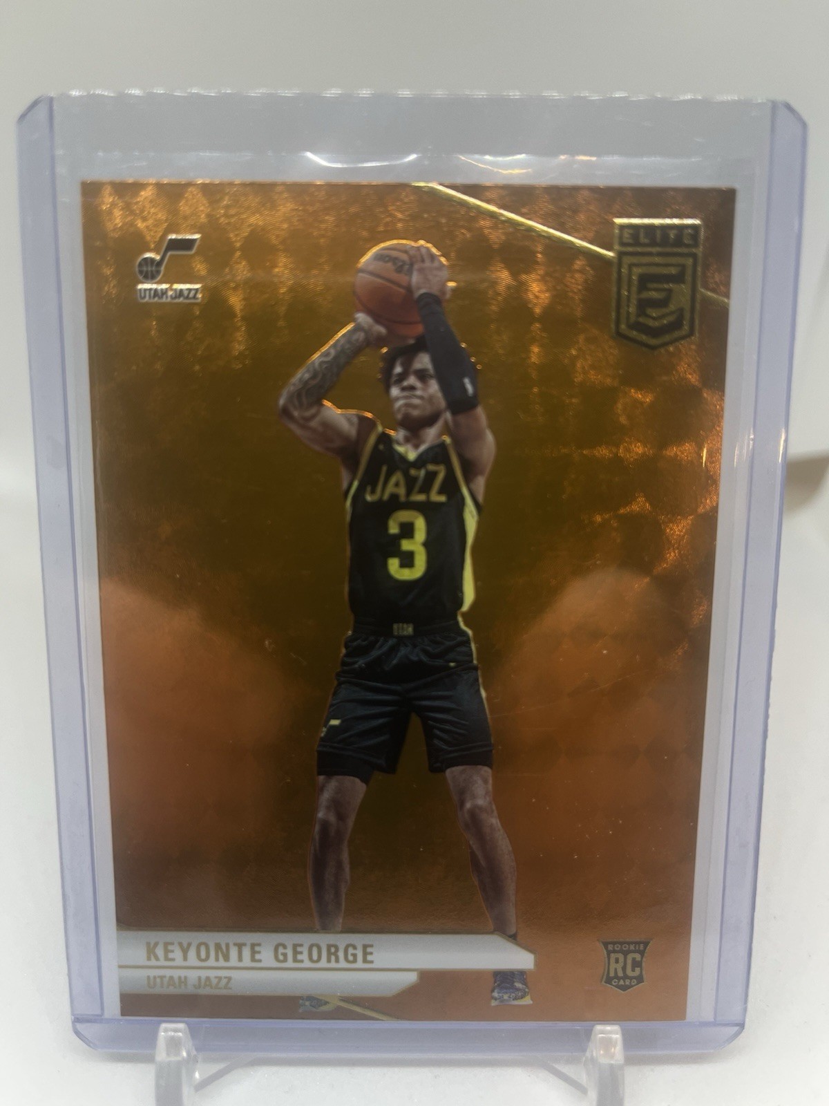 2023-24 Donruss Elite #221 Keyonte George Orange Rookie RC Jazz SP