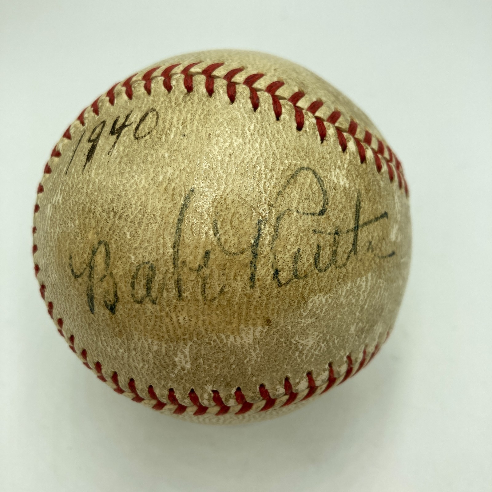 Babe Ruth Autographed Signed New York Yankees Single Official American League Baseball PSA DNA COA 