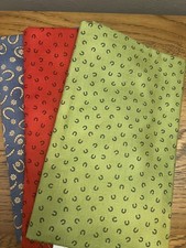 Bundle of 3 1/4 yards x 44". Makower  Moda Fabrics.