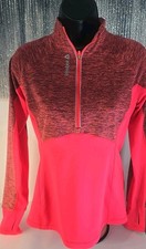 Reebok Women's Half Zip Pullover Activewear Top Size S Red
