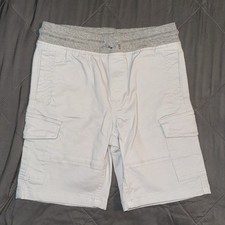 Eddie Bauer Boys Adventurer Cargo Shorts, Light Gray, Size S 7/8 NWOT