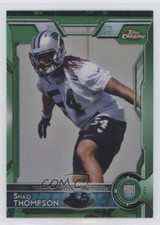 2015 Topps Chrome Rookies Green Refractor Shaq Thompson #116 0d44