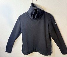 Nike Therma Dri-Fit Womens Funnel Mock Neck Long Sleeve Sweatshirt Size S Black