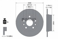 2X Pagid Bremsscheibe 56377NC FüR Renault Captur 2 Megane 4 K9A B9A Lva Tce 115
