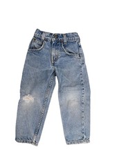 Vintage Little Kids Levis Size 4 Slim Blue Orange Tab Made In USA