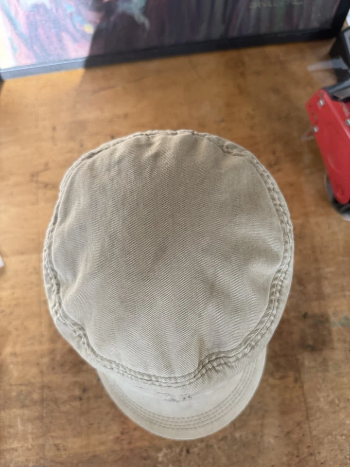 Sombrero Militar John Varvatos Ajustable De Colección Color Verde Desteñido  Foto 4 de 4