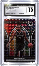 2021-22 Mosaic Kevin Durant Stained Glass #7 CGC 10 Nets