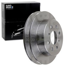 2X EUROBRAKE BREMSSCHEIBEN 239mm VOLL HINTEN PASSEND FÜR HONDA CIVIC CRX JAZZ |