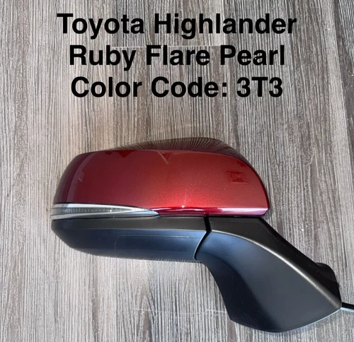 NEW RUBY RED Mirror fits 2020-24 Toyota Highlander RH Passenger LE XLE XSE