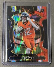 2025 Panini Select - Concourse RJ Harvey #10 Black & Red Shock Prizm (RC)