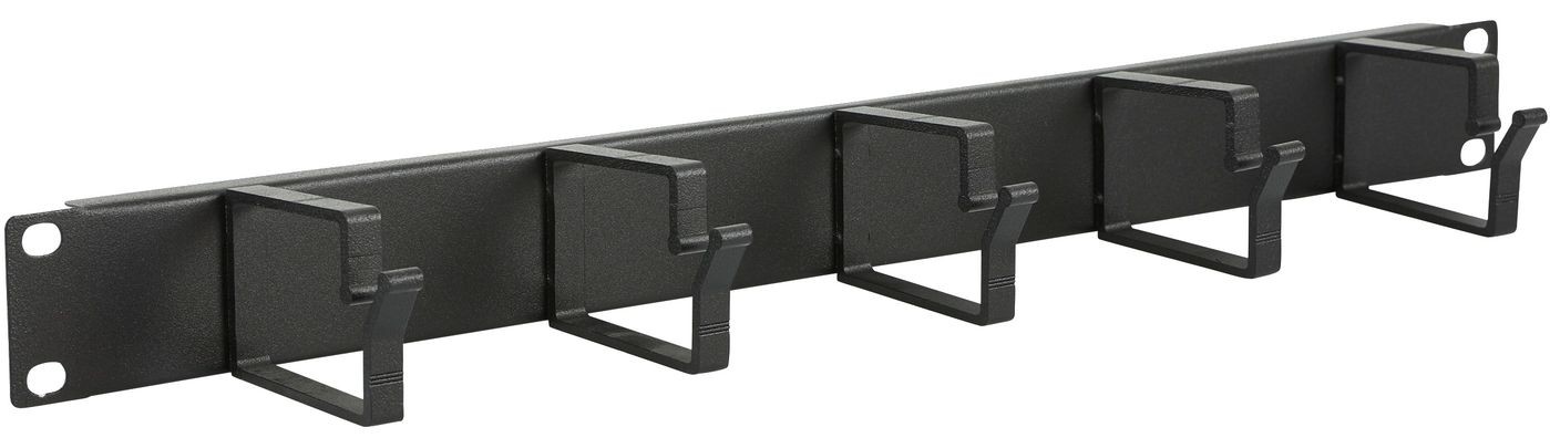 Lanview RAO100BL 1U 19"" CABLE ORGANIZER PANEL.