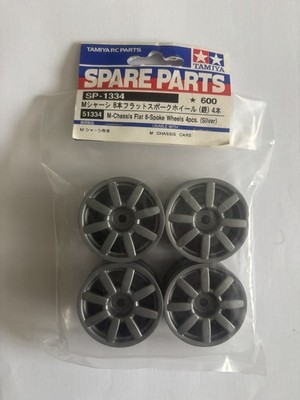 Tamiya M-Chassis flache 8 Speichen Räder 4 Stück silber 51334 M03 M04 M05 M06 M07 M08