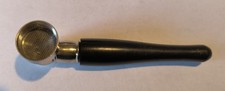 Holzpfeife Metall-Pfeife 10 cm in Schwarz Tabakpfeife Schraubpfeife Smoking Sieb