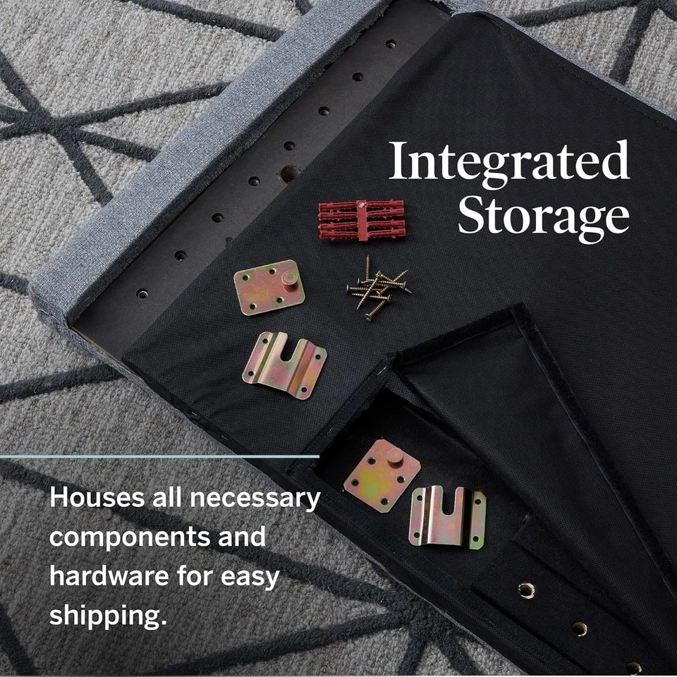 Cabecero tapizado de altura media con capitoné de rombos y altura ajustable NUEVO Foto 4 de 4