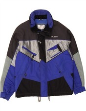 DUBIN Mens Ski Jacket IT 50 Large Blue Colourblock Polyamide BZ06