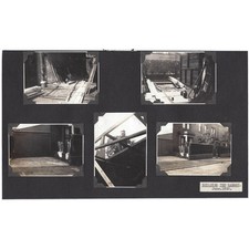 DERBY Building a Garage at a House in the City - 5x Vintage Photographs 1938