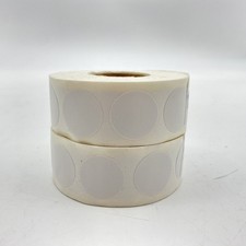 2000 White Color Coding Dot Stickers 3/4" Round Labels Self Adhesive 2 Rolls