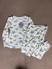 MilkBerry New Bamboo 2 Piece Long Sleeve Pajamas Size 4T Dinosaurs Soft OEKO-TEX