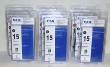 Eaton 15 Amp 120-Volt AFCI Plug-on Neutral Circuit Breaker BRP115AFCS (Lot of 9)