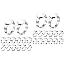 2 Pack Adjustable Blank Rings Blanks for Jewellery Making Base Jewelry