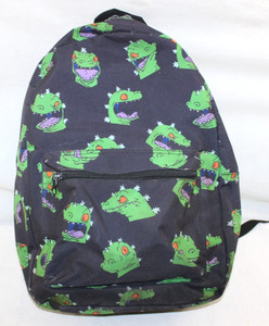 Rugrats Reptar backpack green & black 2015 cl Amazon.com: Concept One Rugrats Mini Backpack, Reptar Plush  main image 4