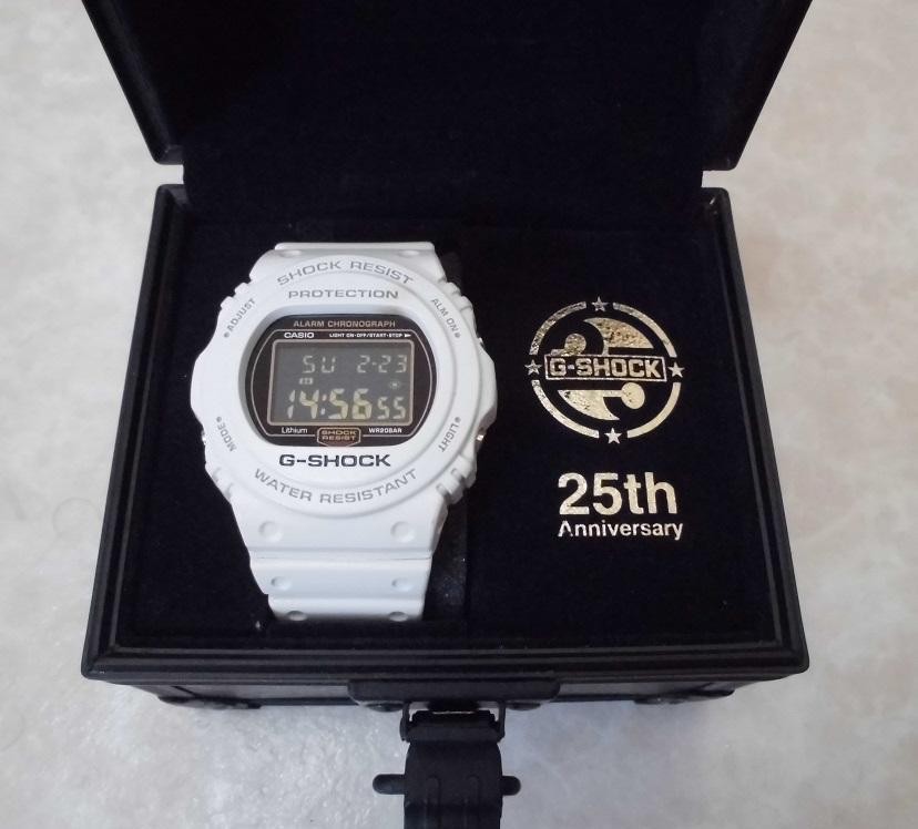 Casio G-Shock DW-5725B-7JF 25th Anniversary Rising White Limited