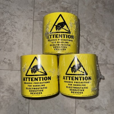 4'' Electrostatic Sensitive Devices Decal Anti-Static Label ESD Warning Sticker 